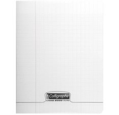 Clairefontaine polypro stapled notebook, seyes, ligne 8000, 17x22cm, 48 sheets, 90g - colourless