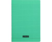 Cahier piqué 8000 POLYPRO A4 96 pages grands carreaux 90 g - Vert