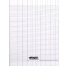 Clairefontaine polypro stapled notebook, squared, ligne 8000, a4, 48 sheets, 90g - colourless