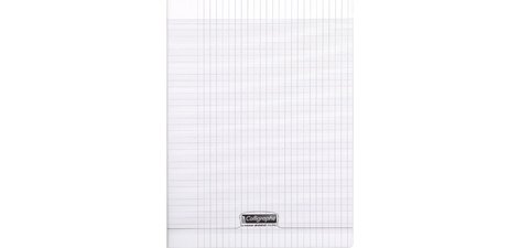 Cahier piqué 8000 POLYPRO A4 96 pages petits carreaux 90 g - Incolore