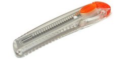 Cutter iL-120P, boîtier en plastique, orange-transparent