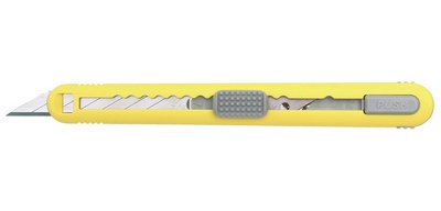 Cutter A553P, boîtier en plastique, jaune