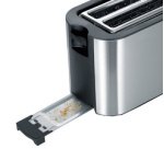 Grille-pain 4 tranches AT 2590, acier inox / noir