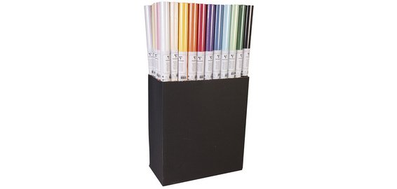 Papier kraft, sur rouleau, présentoir de 50