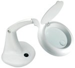 Lampe loupe à LED MINI ZOOM, avec 2 lentilles, blanc