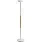 Lampadaire à LED PRYSKA, dimmable, hêtre/blanc