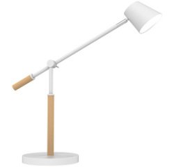 Lampe de bureau à LED VICKY, dimmable, hêtre/noir