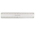 Règle plate, 300 mm, en plastique, avec poignée