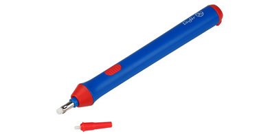 Gomme électrique, avec embout échangeable, bleu