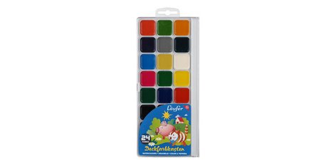 Boîte de pastilles de peinture, 24 couleurs