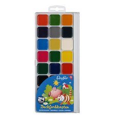 Boîte de pastilles de peinture, 24 couleurs