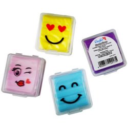 Gomme souple Smiley, en présentoir de 18