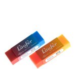 Gomme en plastique PLAST COLOR, en présentoir de 20