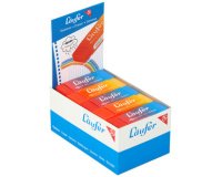 Gomme en plastique PLAST COLOR, en présentoir de 20