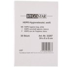 Sachet hygiénique en HDPE, non imprimé, blanc