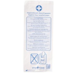 Sac hygiénique en papier, imprimé, blanc