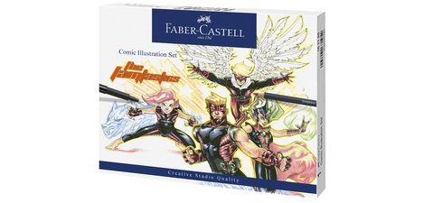 FABER-CASTELL PITT artist pen felt-tip, Comic Illustration kit