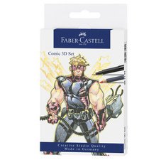 FABER-CASTELL Feutre PITT artist pen, kit Comic Illustration