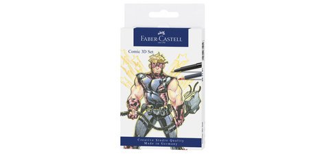 FABER-CASTELL Feutre PITT artist pen, kit Comic Illustration