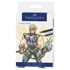 FABER-CASTELL Viltstift PITT artist pen, Comic Illustration kit