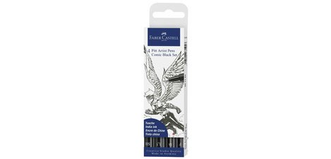 FABER-CASTELL PITT artist pen felt-tip, Comic kit