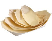 Ravier en bois, en pin, 115 x 70 mm