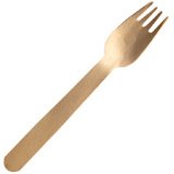 Fourchette en bois, longueur: 160mm