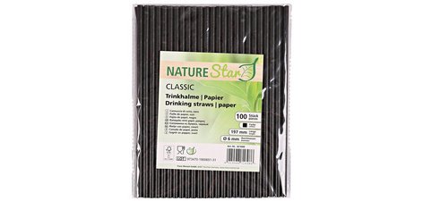 Paille en papier rigide Classic - Lot de 100