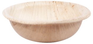 Bol en feuille de palmier, rond, 25 ml