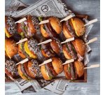 Pique apéritif FLAG, en bambou, 90 mm