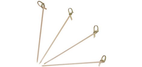 Pique apéritif LOOP, en bambou, 180 mm