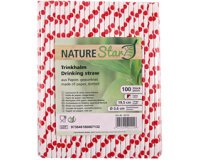 Papieren rietjes, 197 mm, met stippen