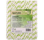 Paille en papier, 197 mm, à pois