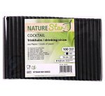 Paille en papier 'Cocktail', 130 mm, noir