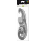 Pistolet à dessin, 3 pièces, transparent gris fumé