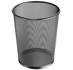 Corbeille à papier Manhattan, 18 litres, noir