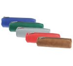 Trousse ronde, en similicuir, assorti