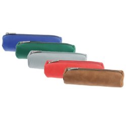 Trousse ronde, en similicuir, assorti