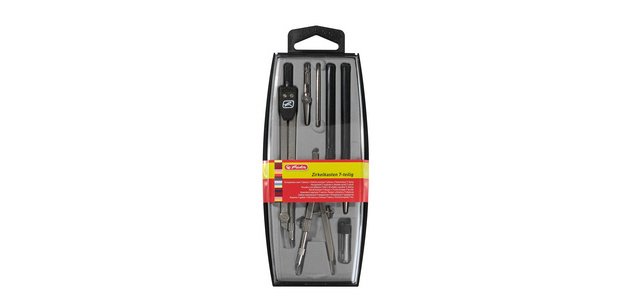 Black compass set, 7 pieces