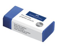 FABER-CASTELL Gomme en plastique DUST-FREE, bleu