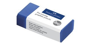 FABER-CASTELL Gomme en plastique DUST-FREE, bleu