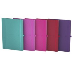 Oxford Signature business journal, ft 18 X 25 cm, quadrillé 5 mm, 80 feuilles, assorti bright