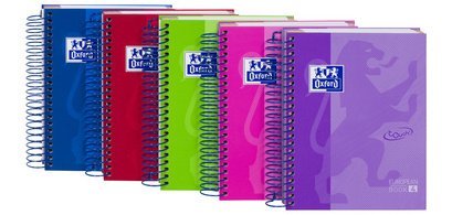 Cahier à spirale European Book Touch, A6, quadrillé