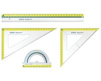 Kit de géometrie my.pen, 4 pièces, assorti