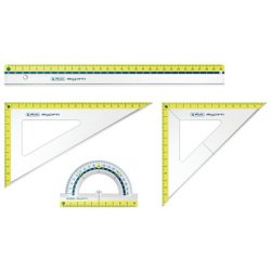 Geometrieset my.pen, 4-delig, geasssorteerd