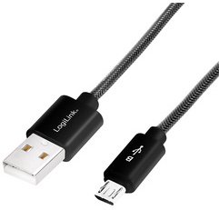 Câble de charge & données, USB-micro USB mâle, 1,0m