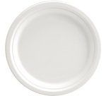 Assiette en canne à sucre, rond, 224 mm, blanc
