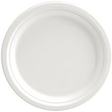 Assiette en canne à sucre, rond, 224 mm, blanc