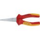 Pince plate VDE, droit, L: 160 mm, rouge/jaune