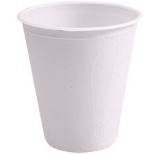 Gobelet en canne à sucre, 0,2 l, blanc